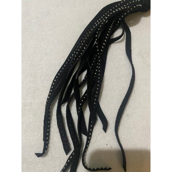 New Amiri Studded Long Tassel Suede Keychain - Picture 2 of 4